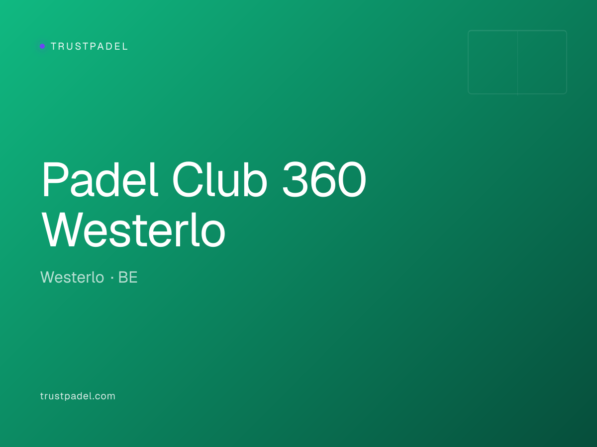 Padel Club 360 Westerlo padel club