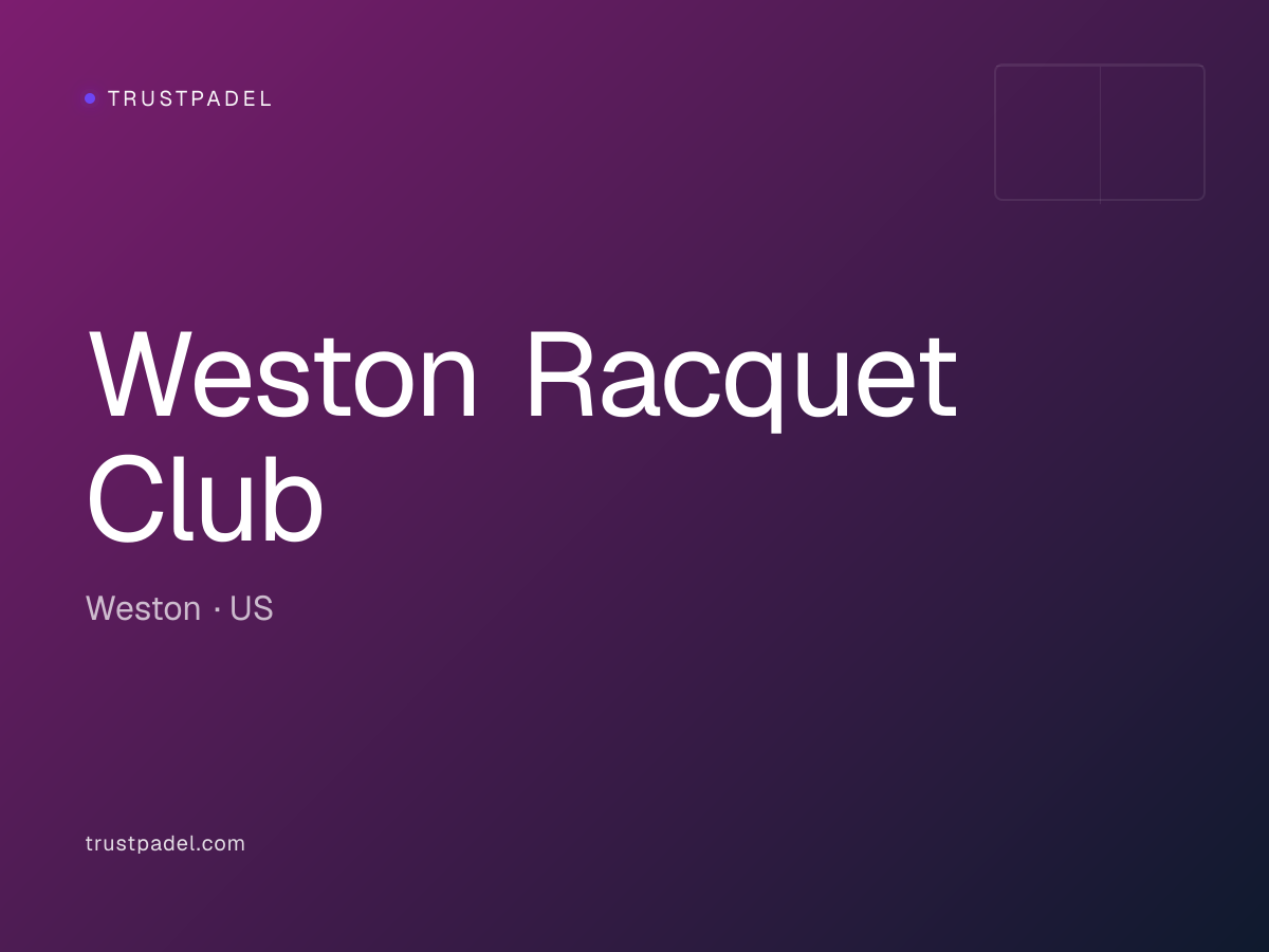 Weston Racquet Club padel club