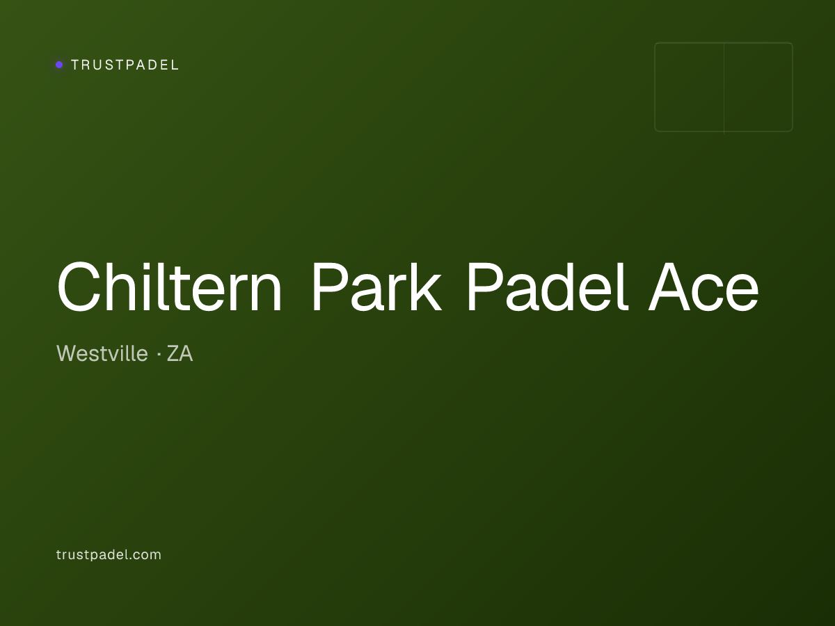Chiltern Park Padel Ace padel club