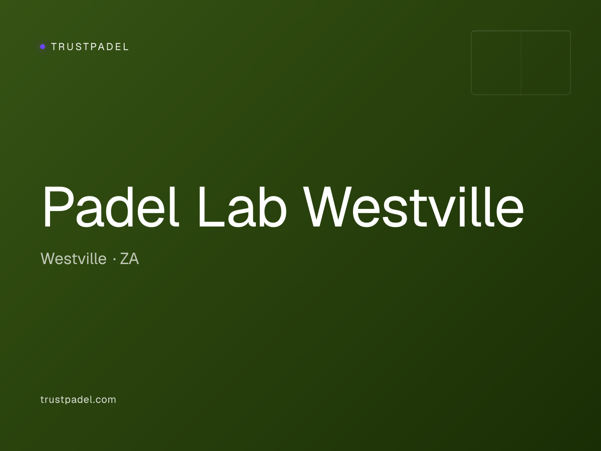 Padel Lab Westville padel club