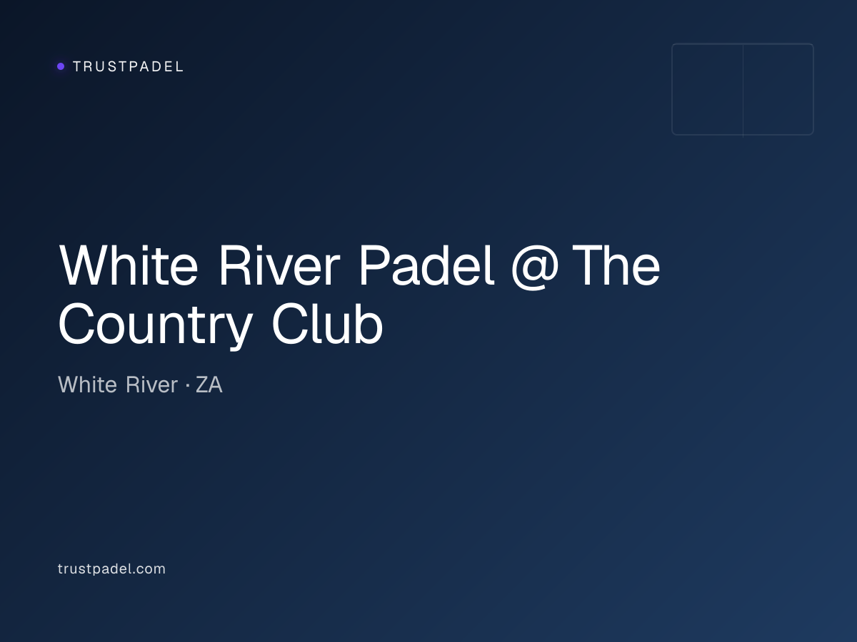 White River Padel @ The Country Club padel club