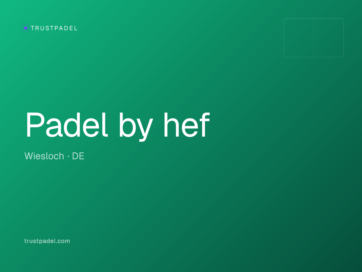 Padel by hef padel club