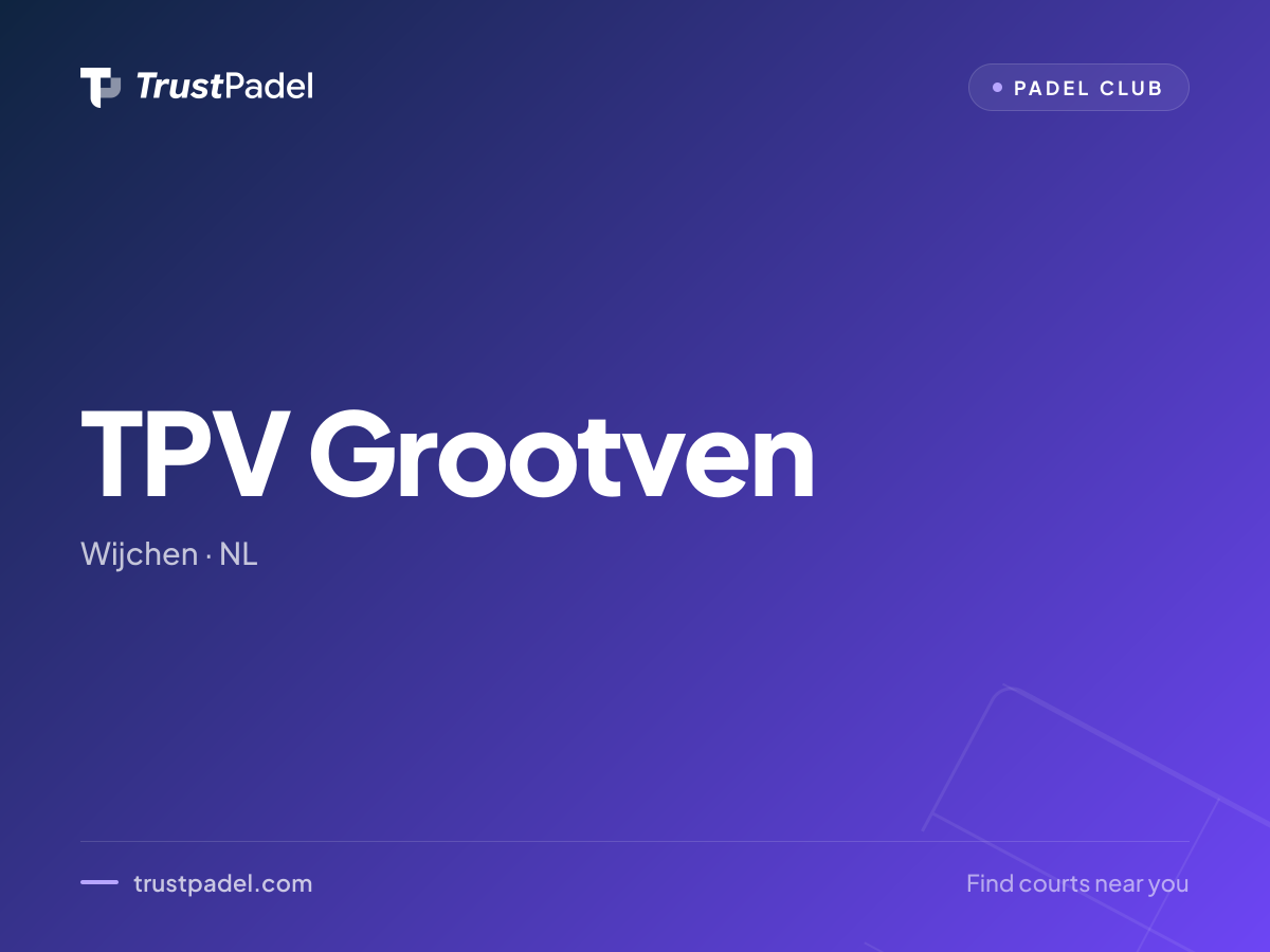 TPV Grootven padel club