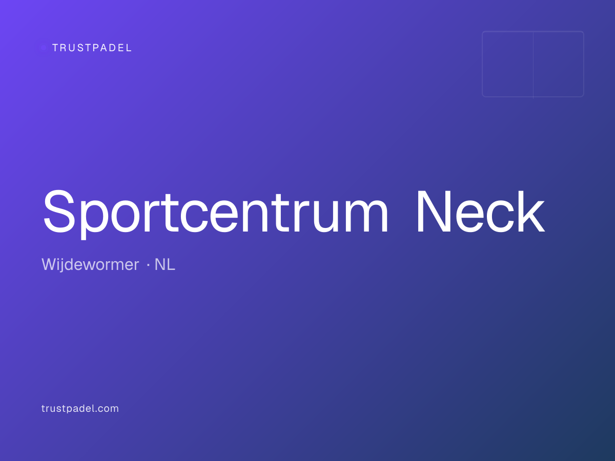 Sportcentrum Neck padel club