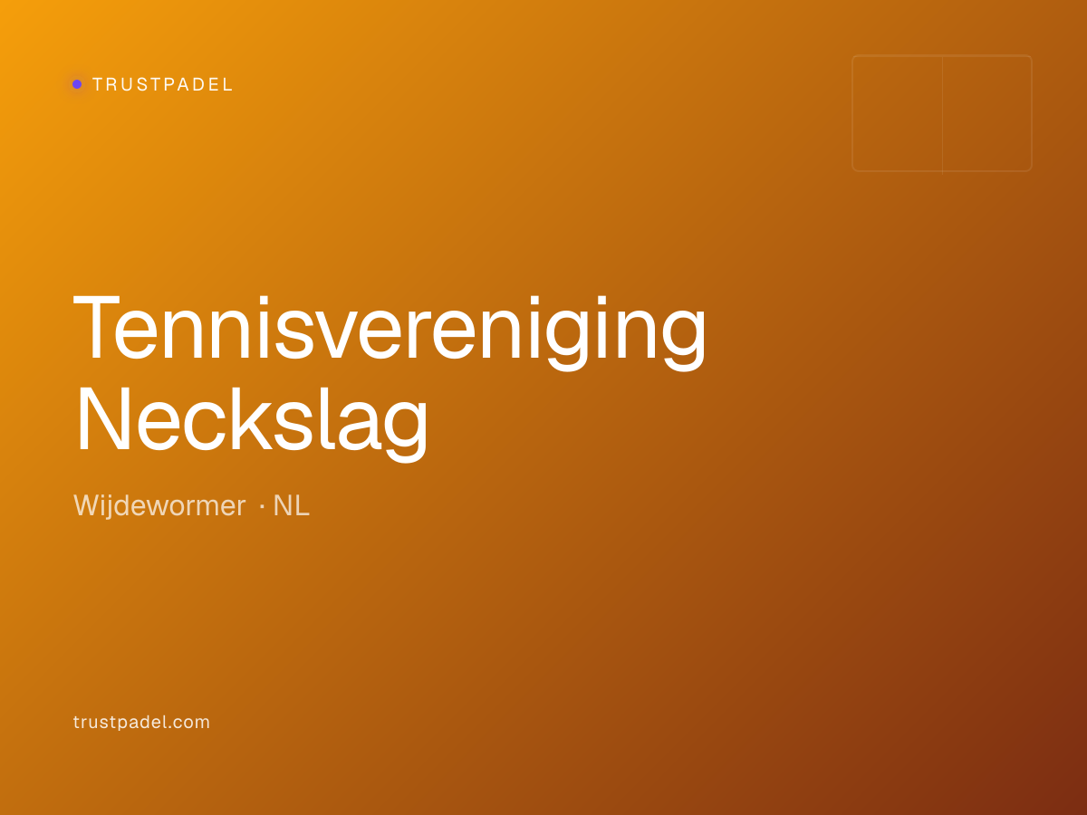 Tennisvereniging Neckslag padel club