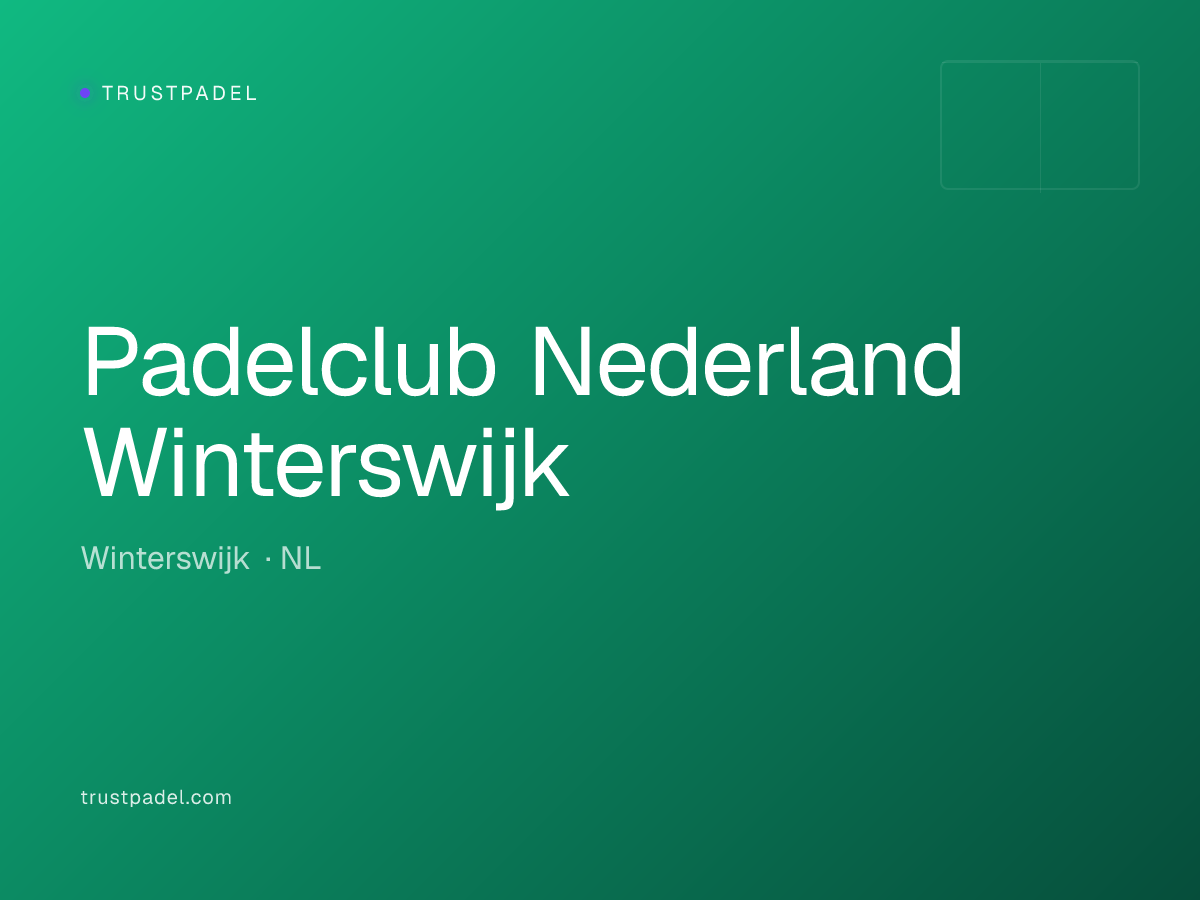 Padelclub Nederland Winterswijk padel club