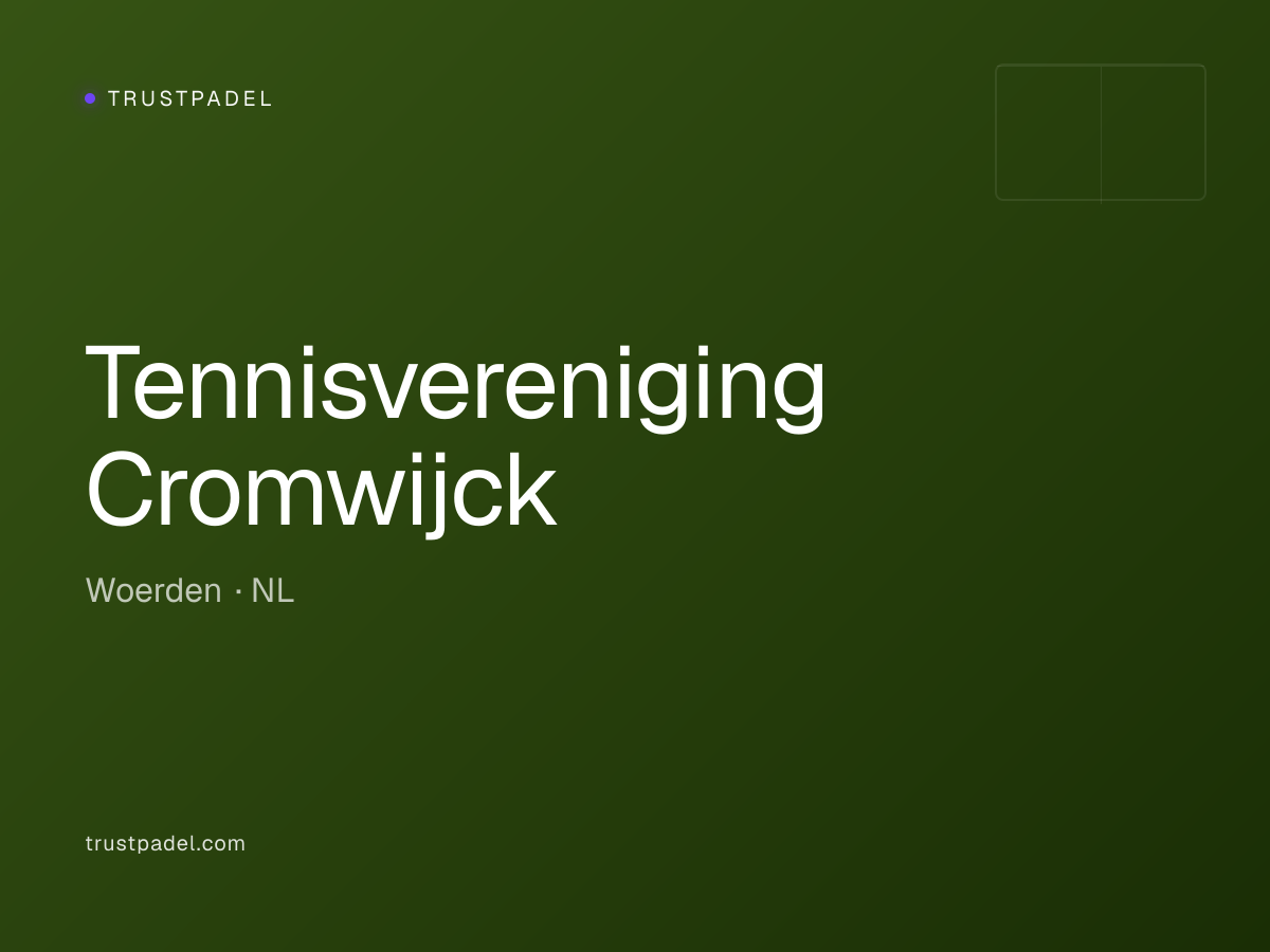 Tennisvereniging Cromwijck padel club