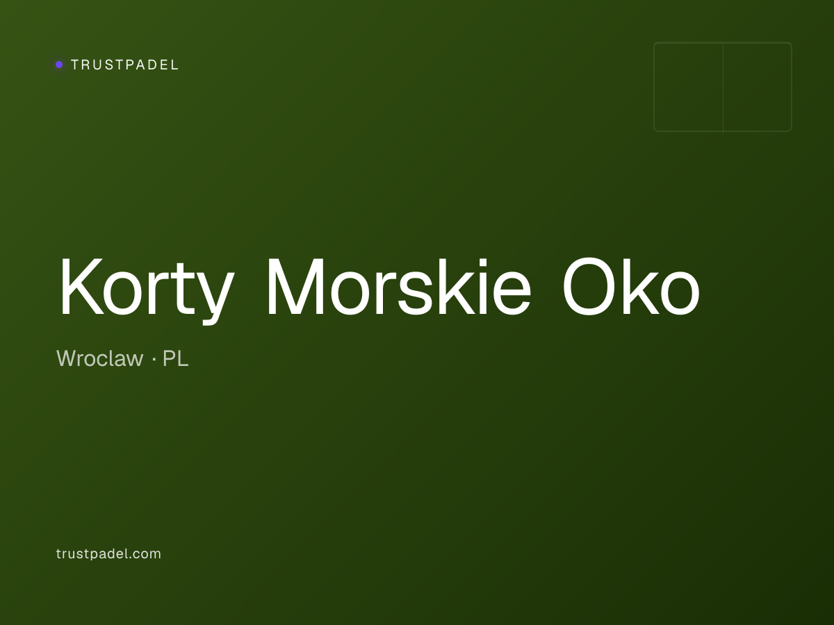 Korty Morskie Oko padel club