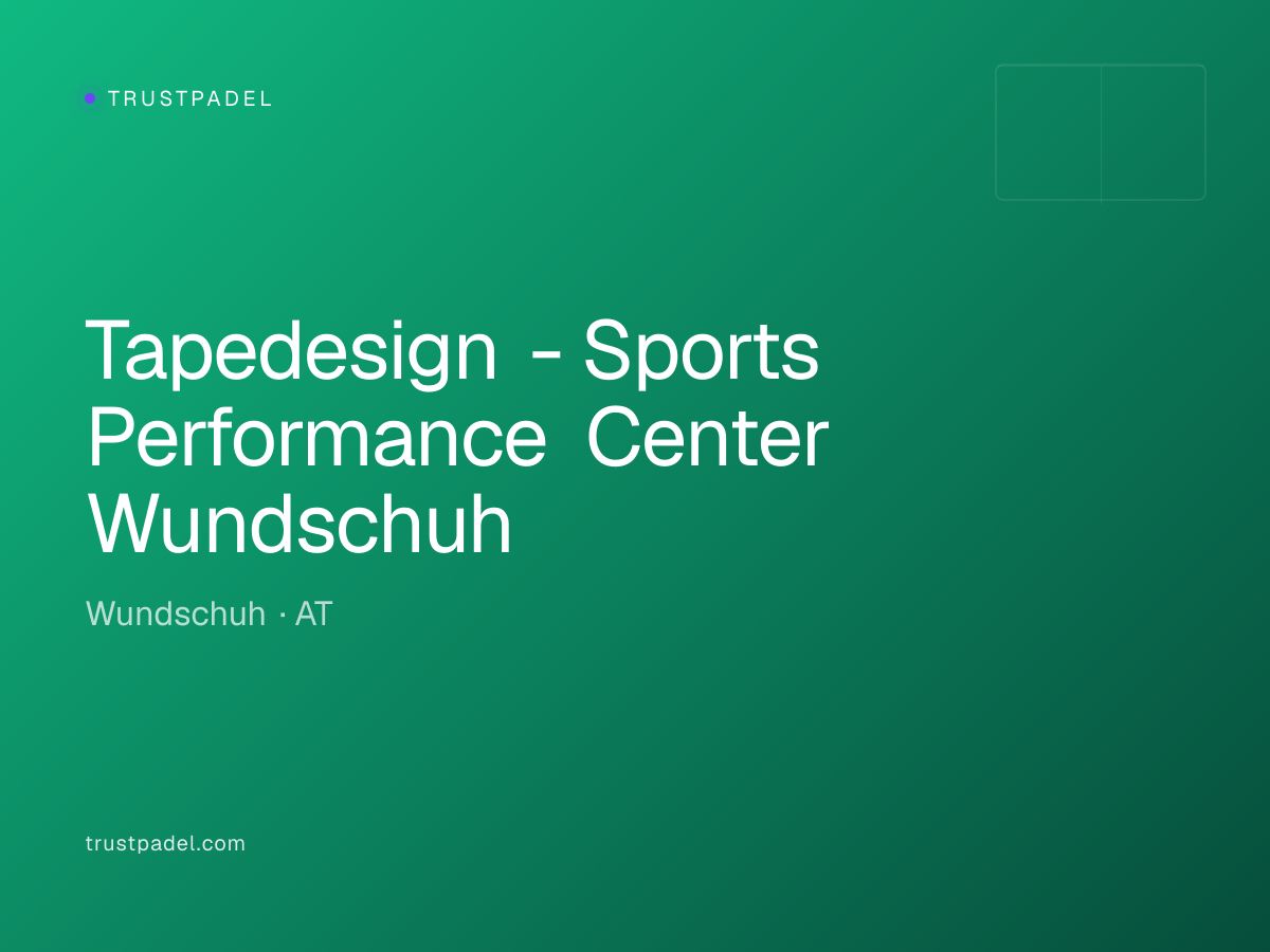 Tapedesign - Sports Performance Center Wundschuh padel club