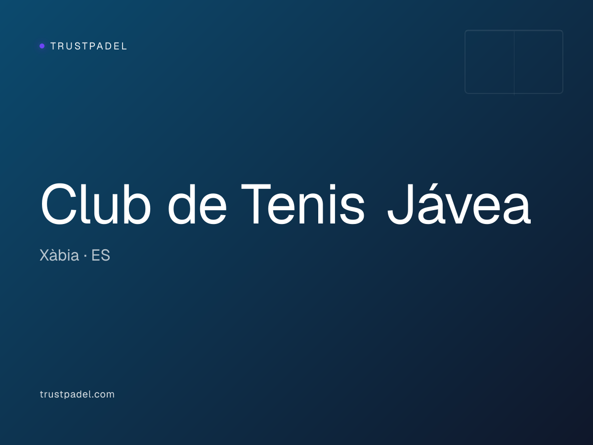 Club de Tenis Jávea padel club