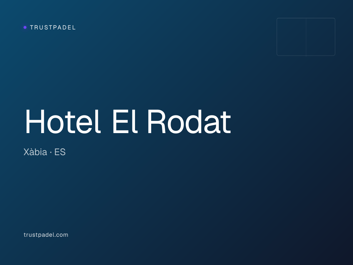 Hotel El Rodat padel club