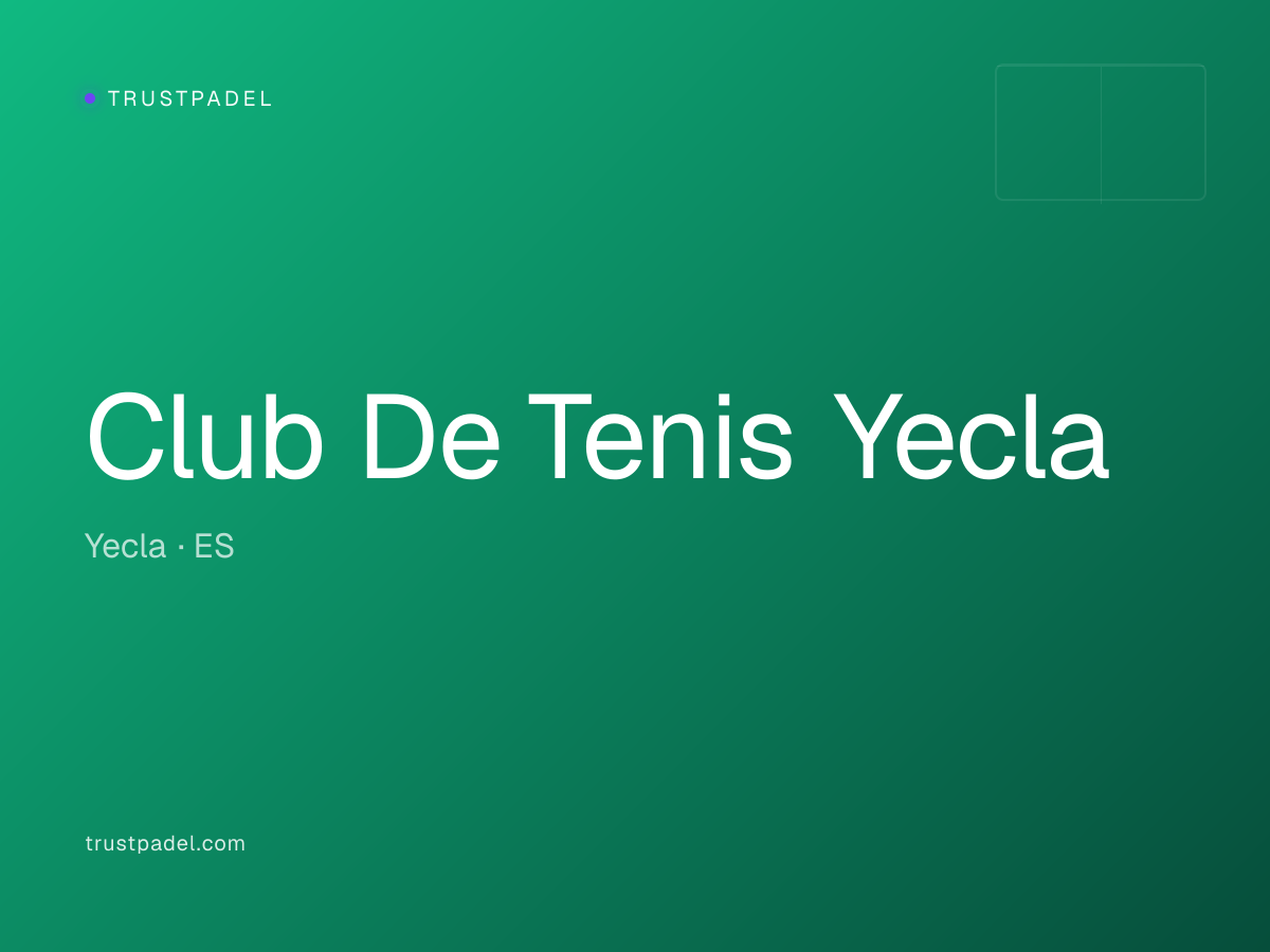 Club De Tenis Yecla padel club