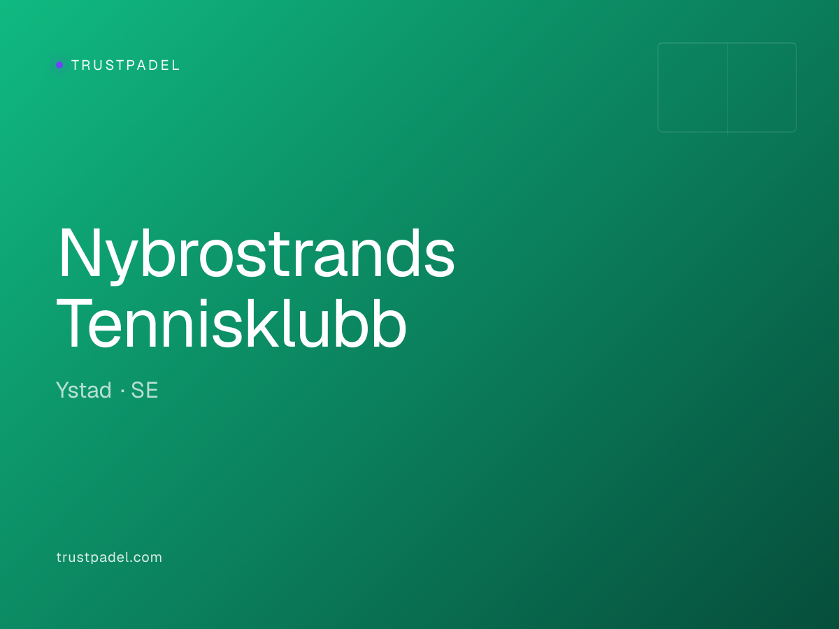 Nybrostrands Tennisklubb padel club