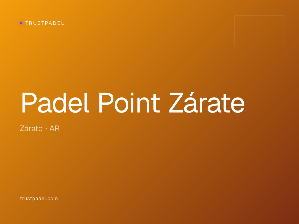 Padel Point Zárate padel club
