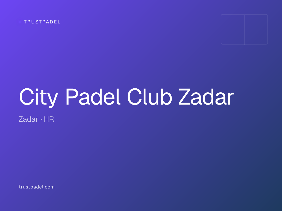 City Padel Club Zadar padel club