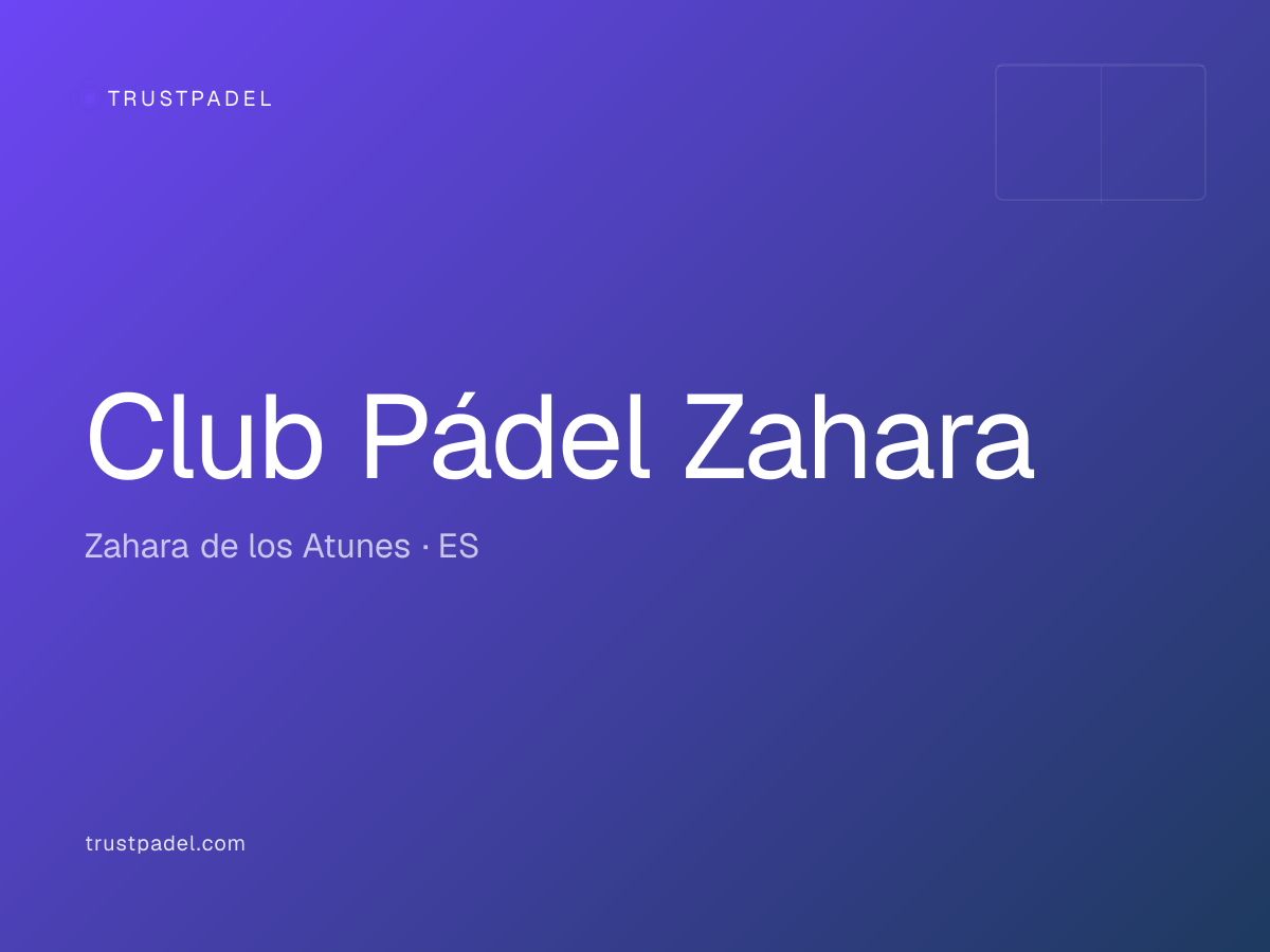 Club Pádel Zahara padel club