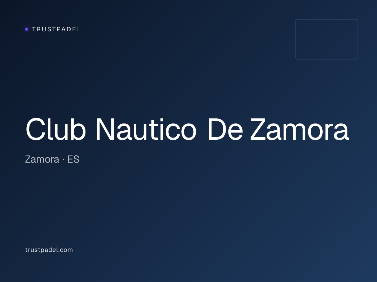 Club Nautico De Zamora padel club