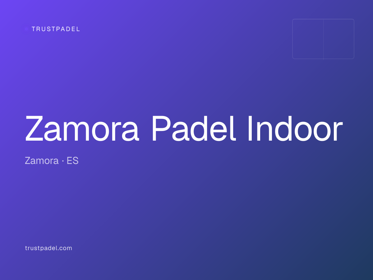 Zamora Padel Indoor padel club
