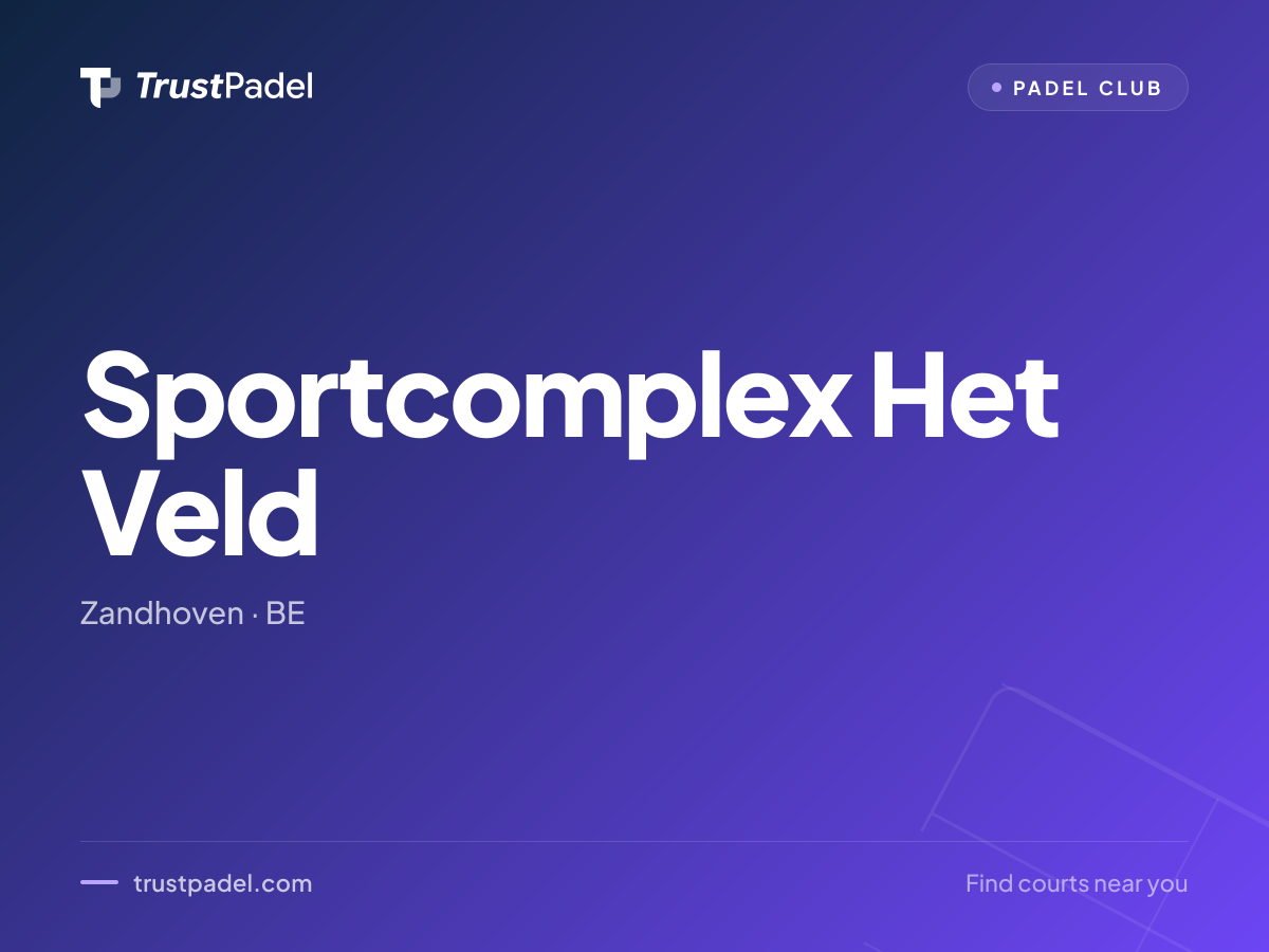 Sportcomplex Het Veld padel club