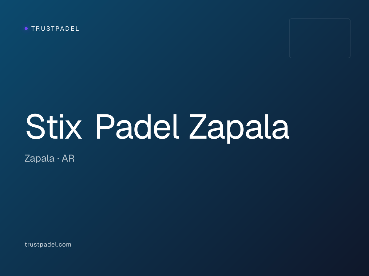 Stix Padel Zapala padel club