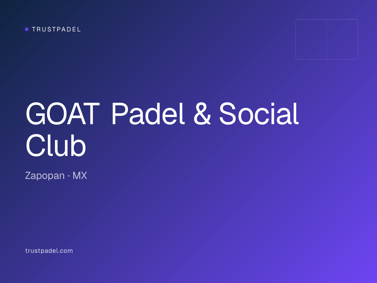 GOAT Padel & Social Club padel club