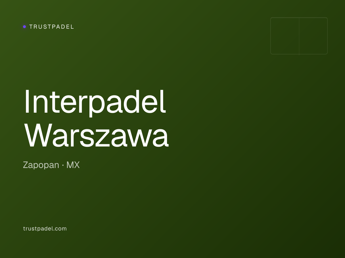 Interpadel Warszawa padel club