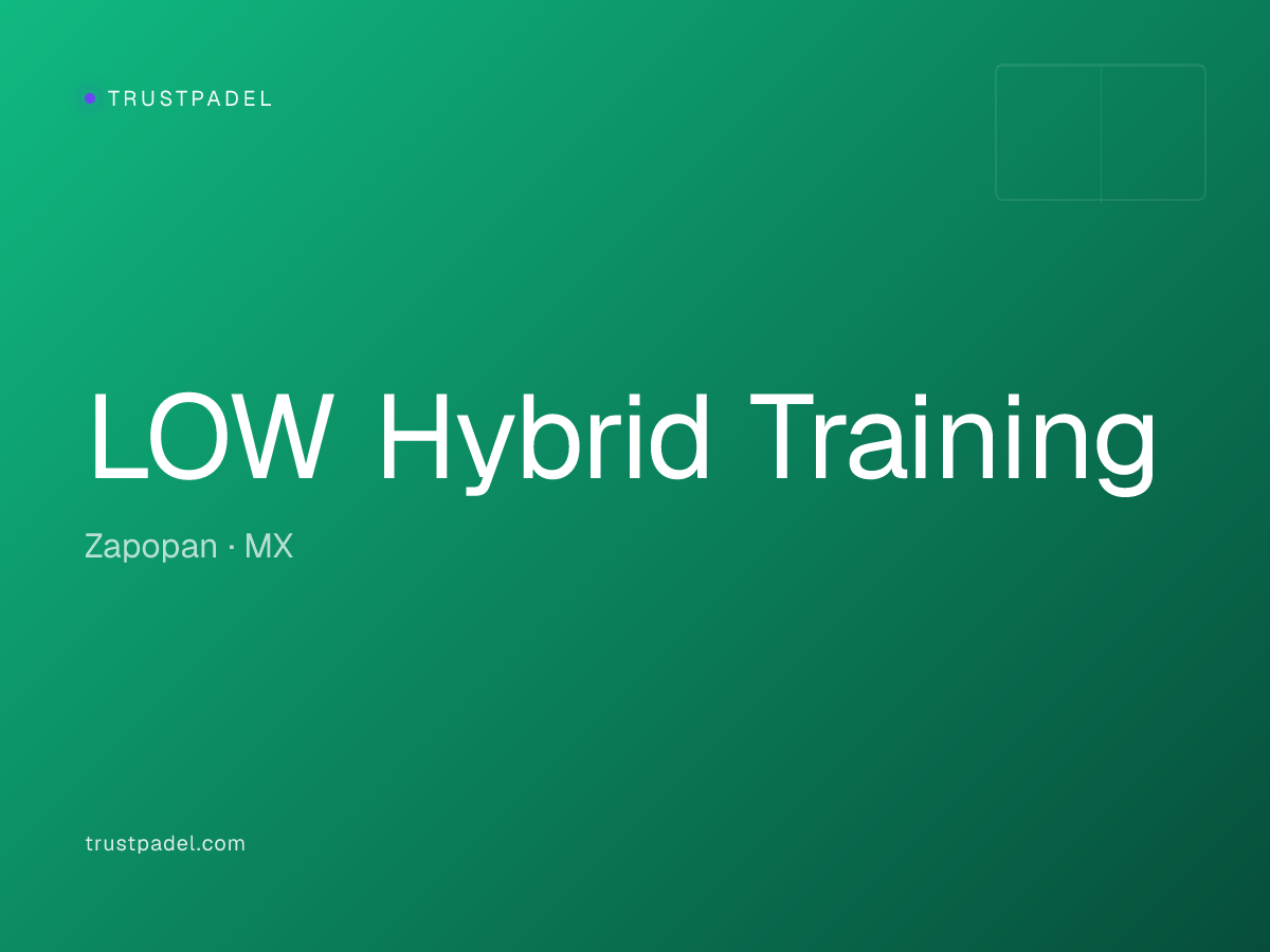 LOW Hybrid Training padel club