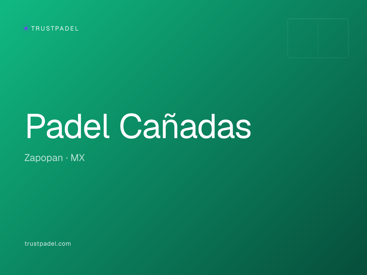 Padel Cañadas padel club