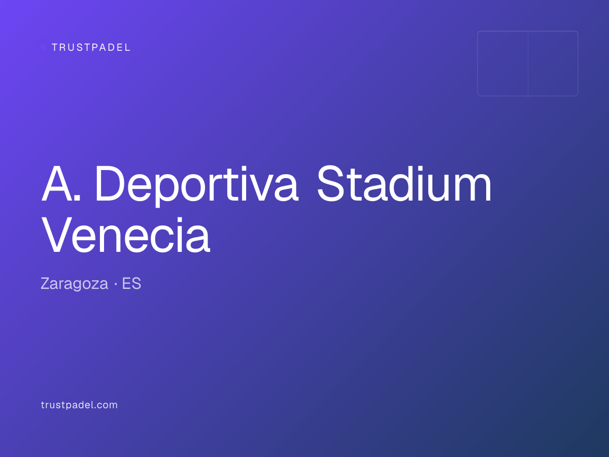 A. Deportiva Stadium Venecia padel club