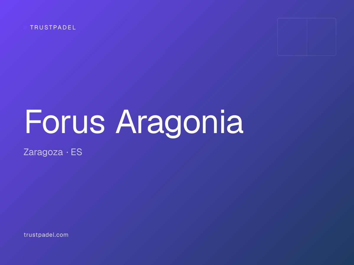 Forus Aragonia padel club