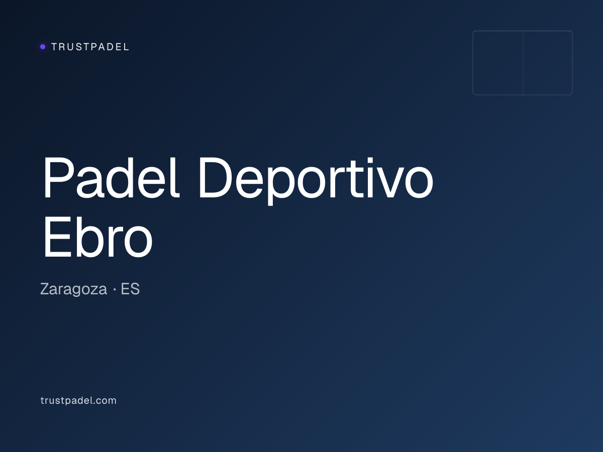 Padel Deportivo Ebro padel club
