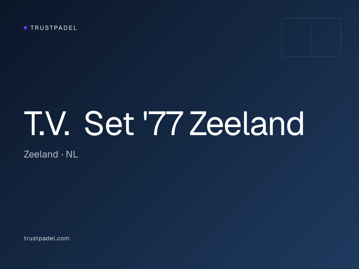 T.V. Set '77 Zeeland padel club
