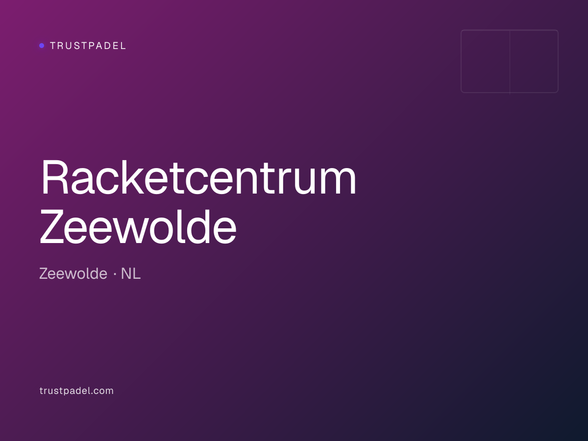 Racketcentrum Zeewolde padel club
