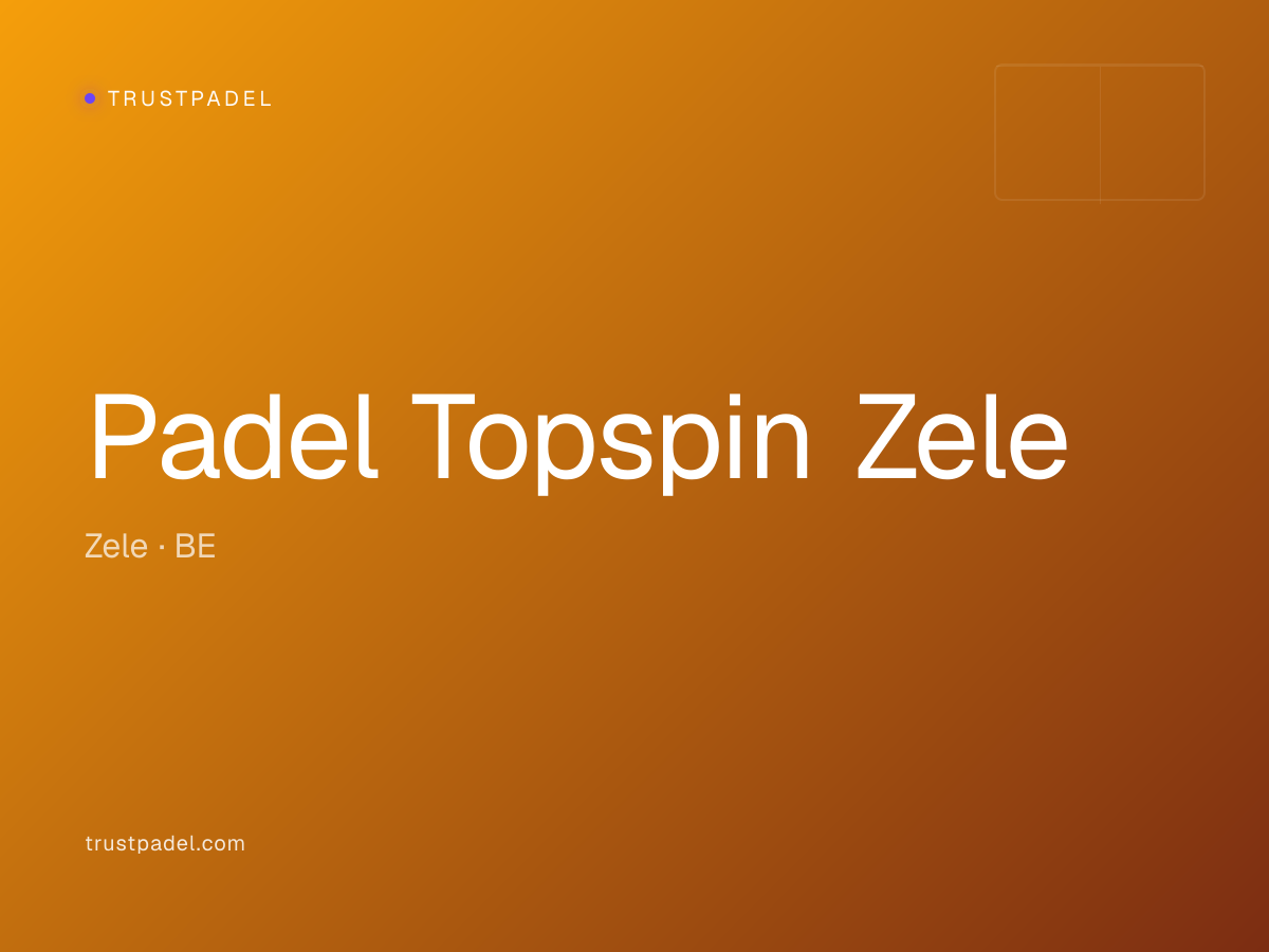 Padel Topspin Zele padel club