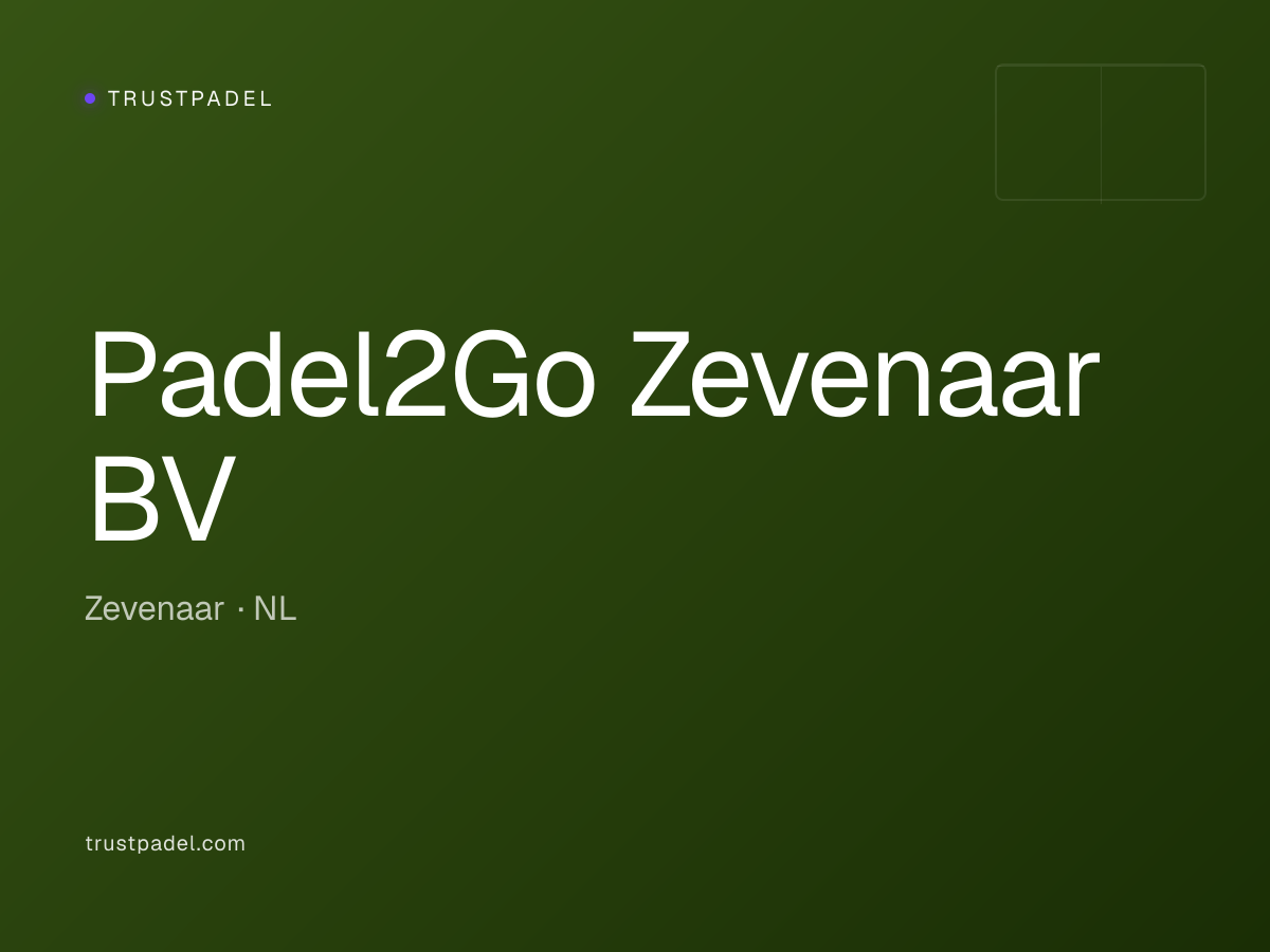 Padel2Go Zevenaar BV padel club
