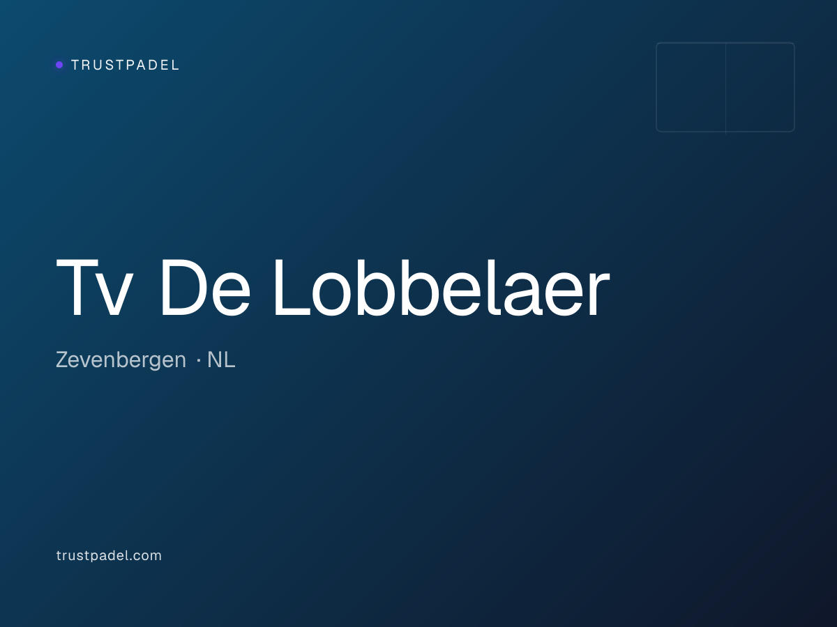Tv De Lobbelaer padel club