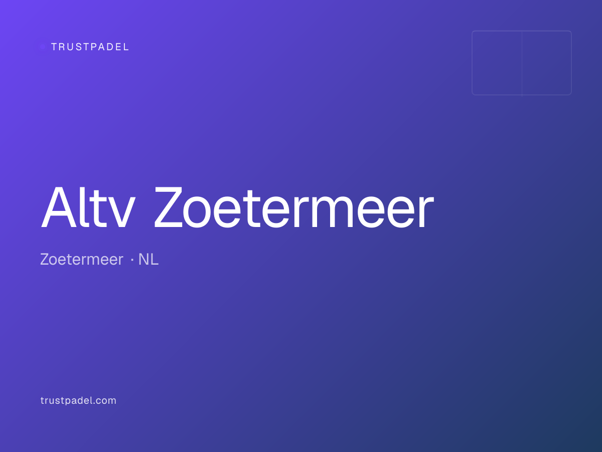 Altv Zoetermeer padel club