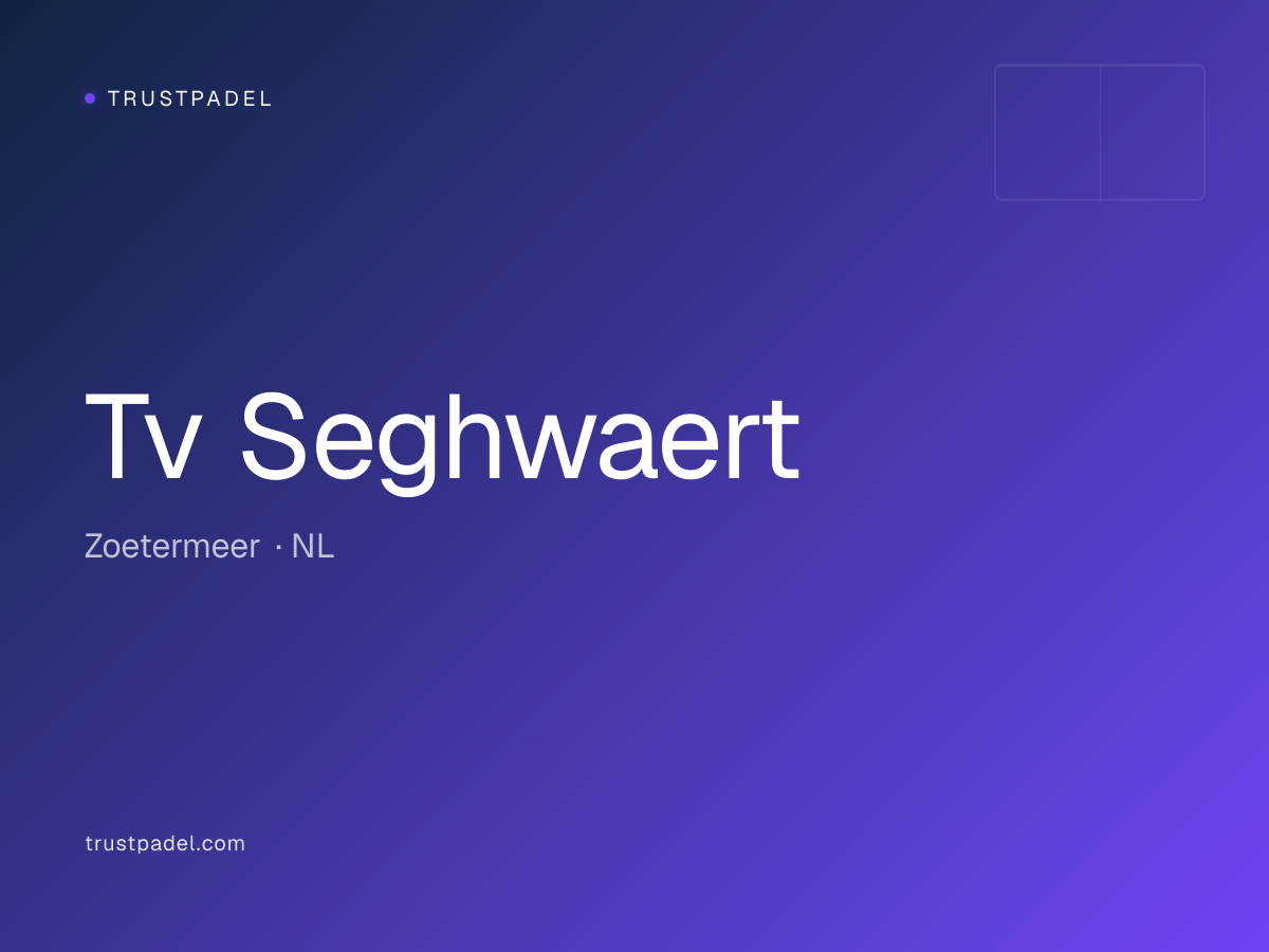 Tv Seghwaert padel club
