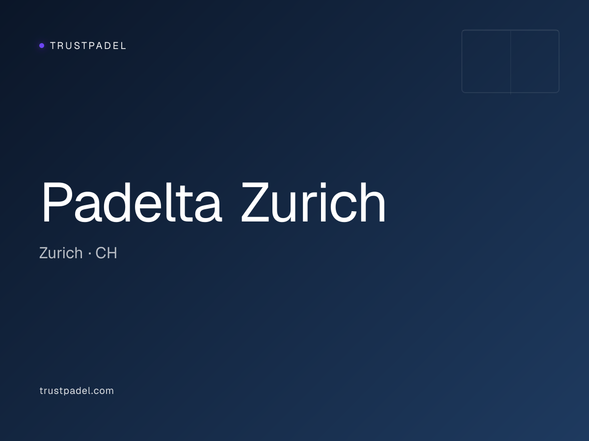 Padelta Zurich padel club