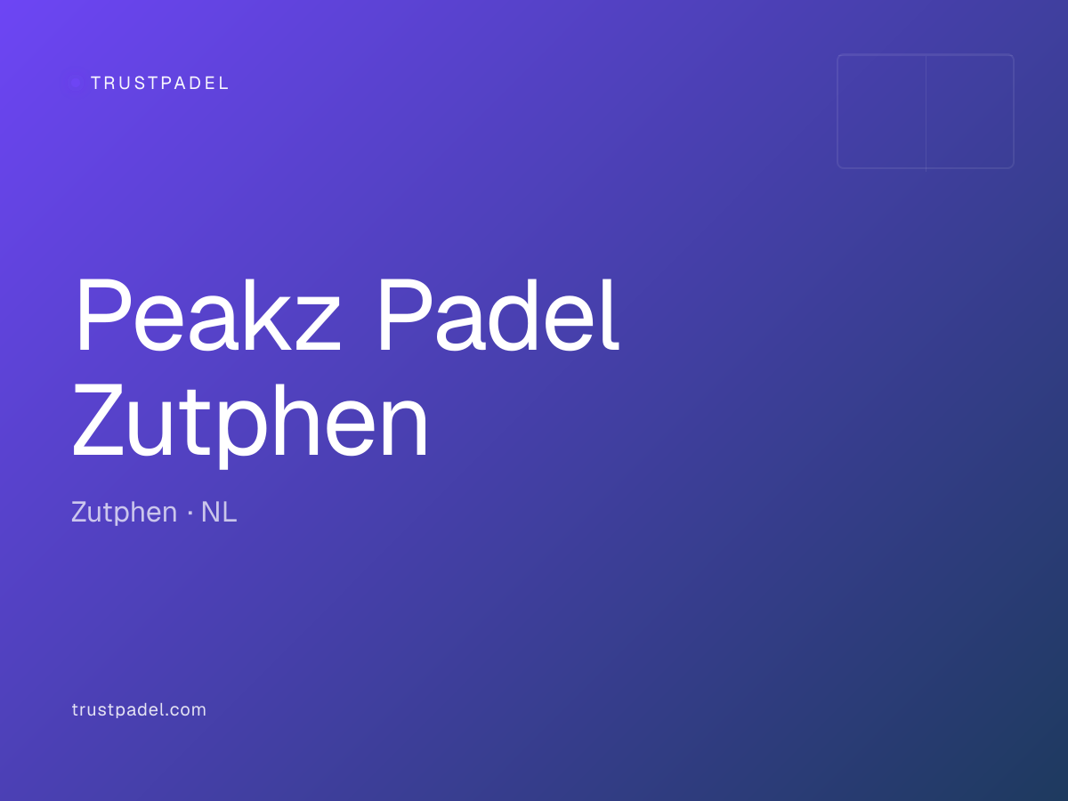 Peakz Padel Zutphen padel club