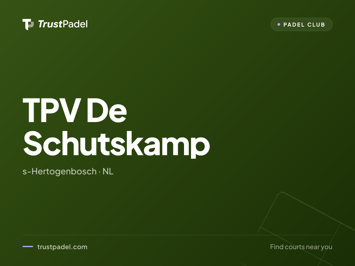 TPV De Schutskamp padel club