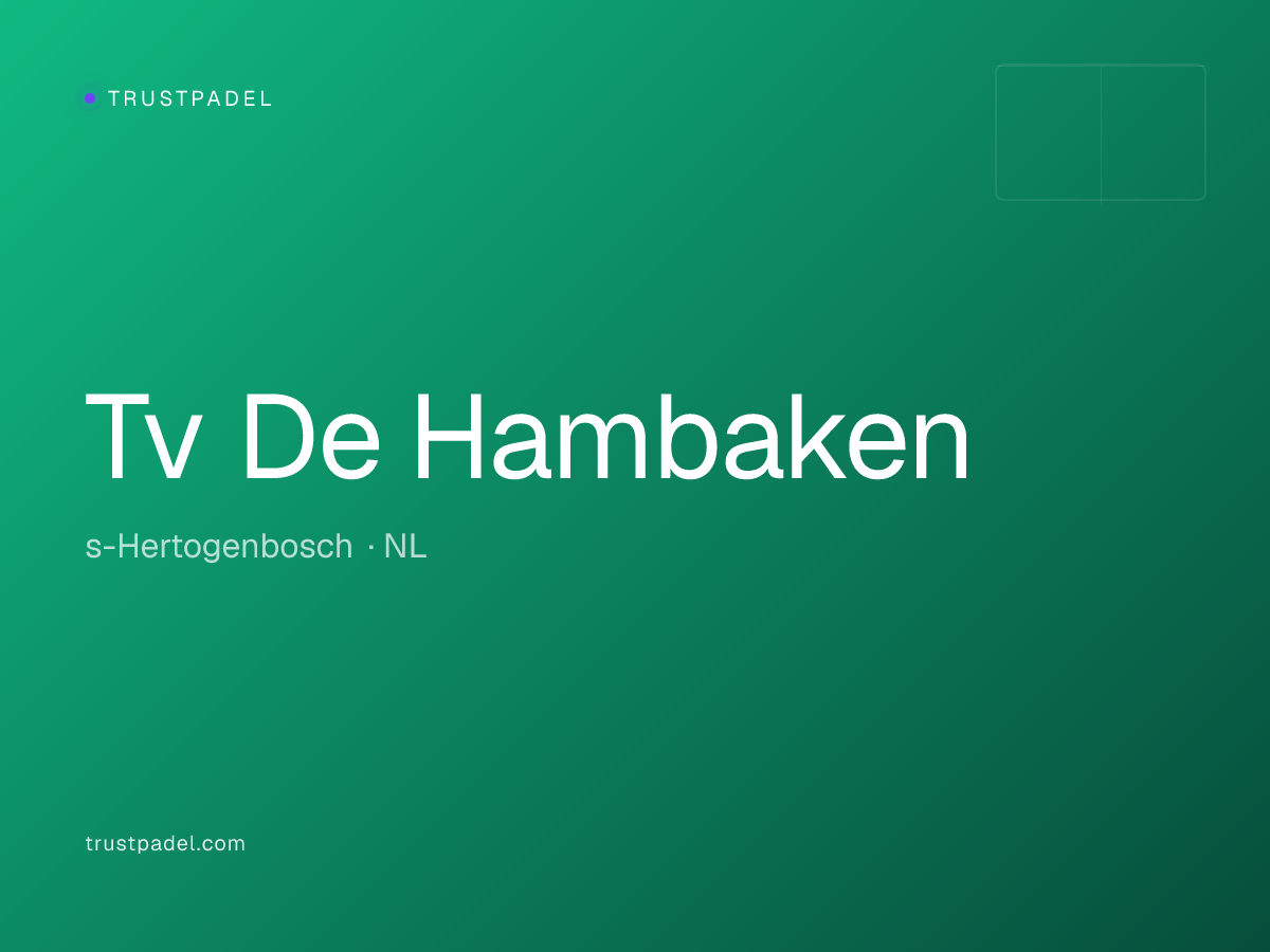 Tv De Hambaken padel club