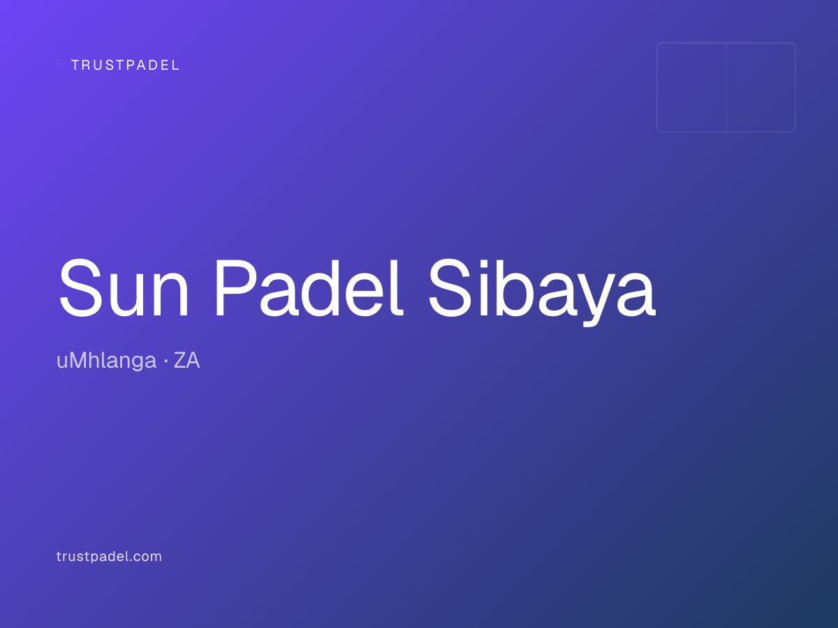 Sun Padel Sibaya padel club