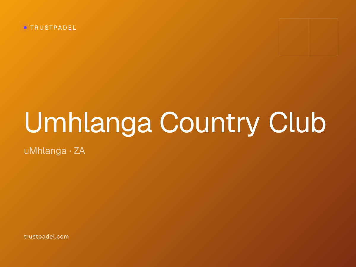 Umhlanga Country Club padel club