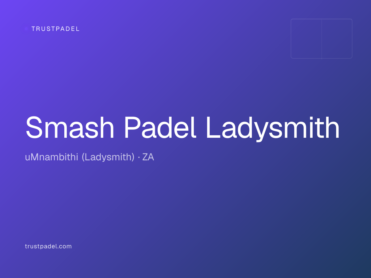 Smash Padel Ladysmith padel club