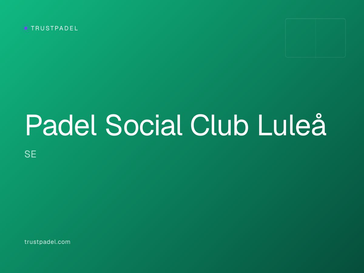 Padel Social Club Luleå padel club