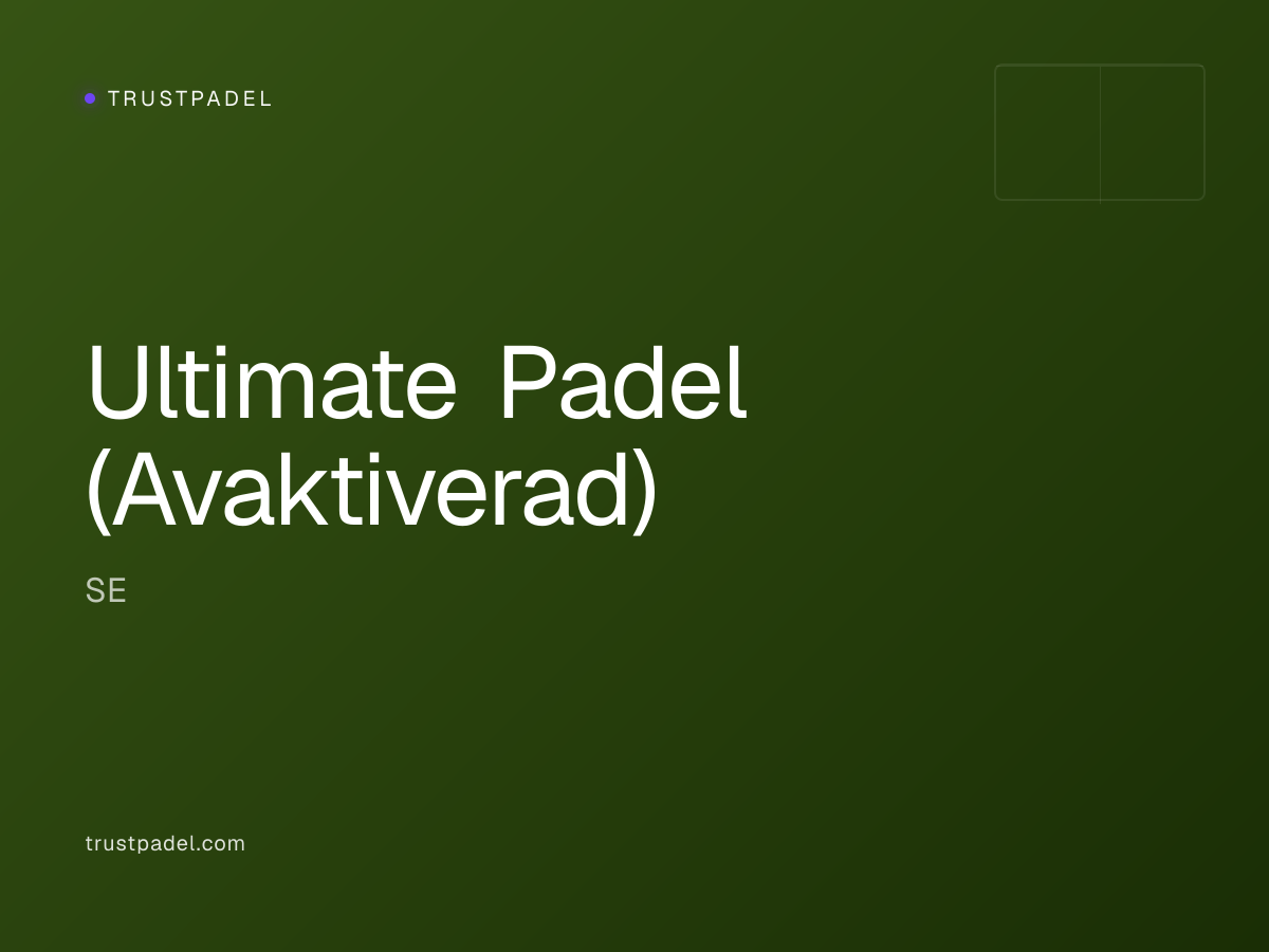 Ultimate Padel (Avaktiverad) padel club