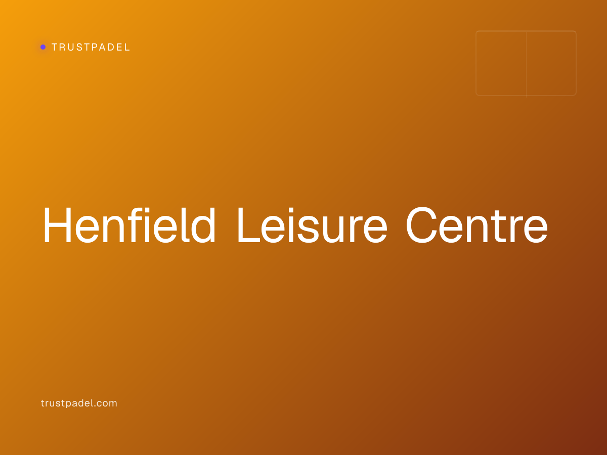 Henfield Leisure Centre padel club