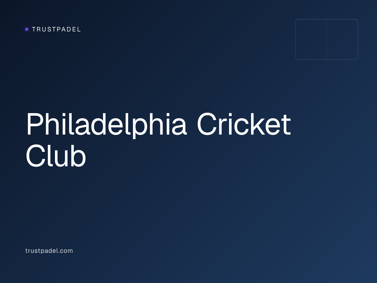 Philadelphia Cricket Club padel club