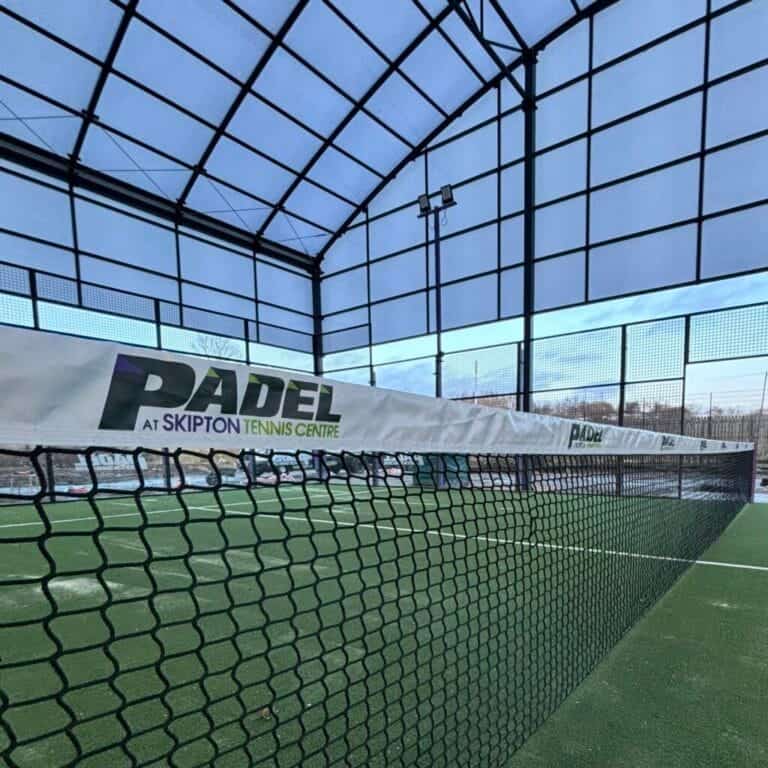Skipton Tennis & Padel Centre - featuring outdoor tennis and padel courts in a well-maintained setting, showcasing the club’s modern facilities for racquet sports in Skipton, North Yorkshire.